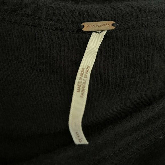 Free People Embroidered Penny Tee Shirt Top S Lace - Picture 7 of 7